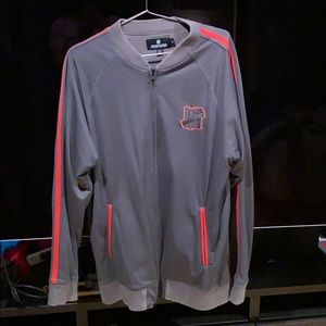 Undefeated Grey and Infra-red Track Jacket